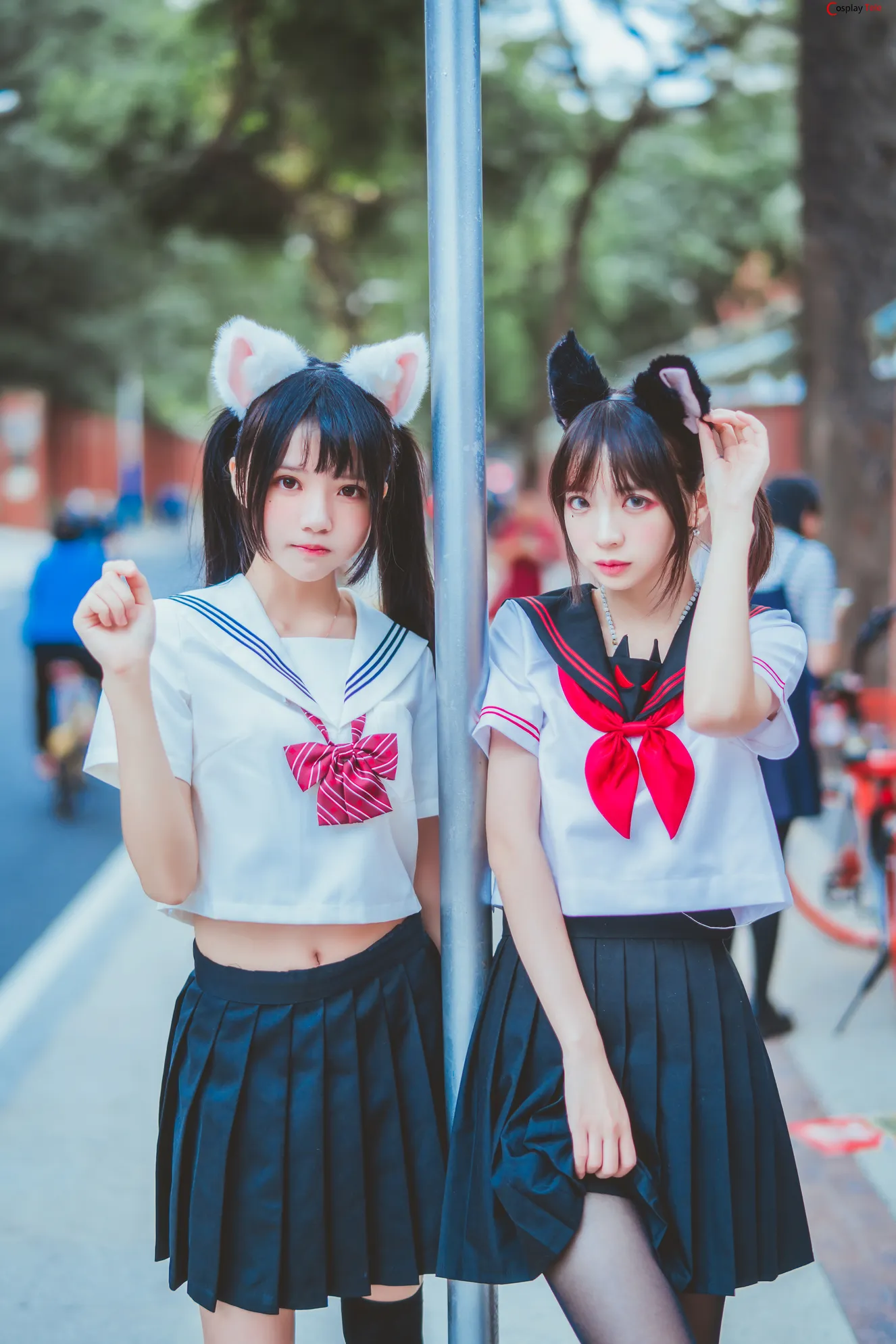 Cherry Neko %E6%A1%9C%E6%A1%83%E5%96%B5 cosplay cat eared schoolgirl 21 result