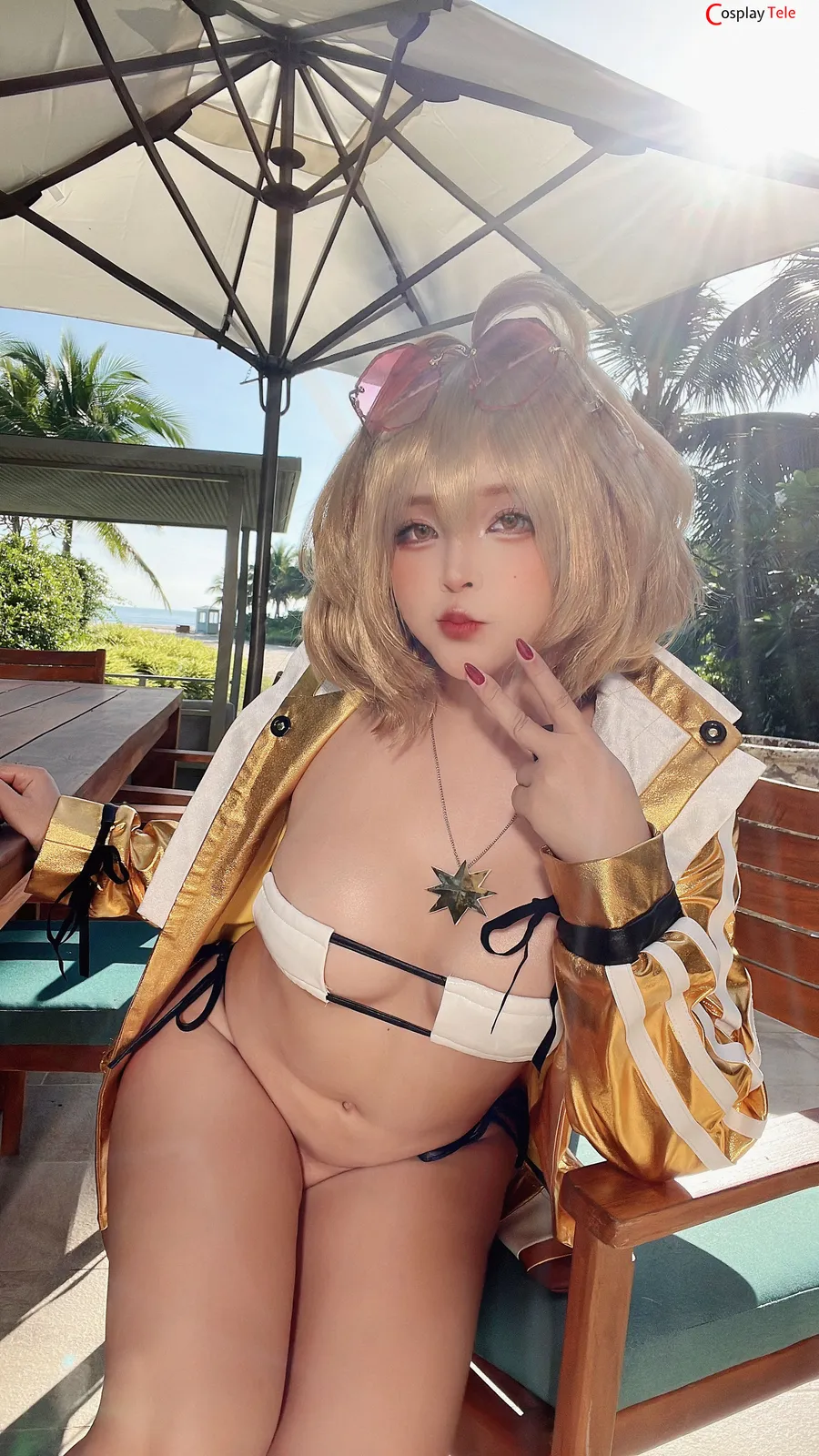 Sayo Momo cosplay Anis Pool Party NIKKE 43 result