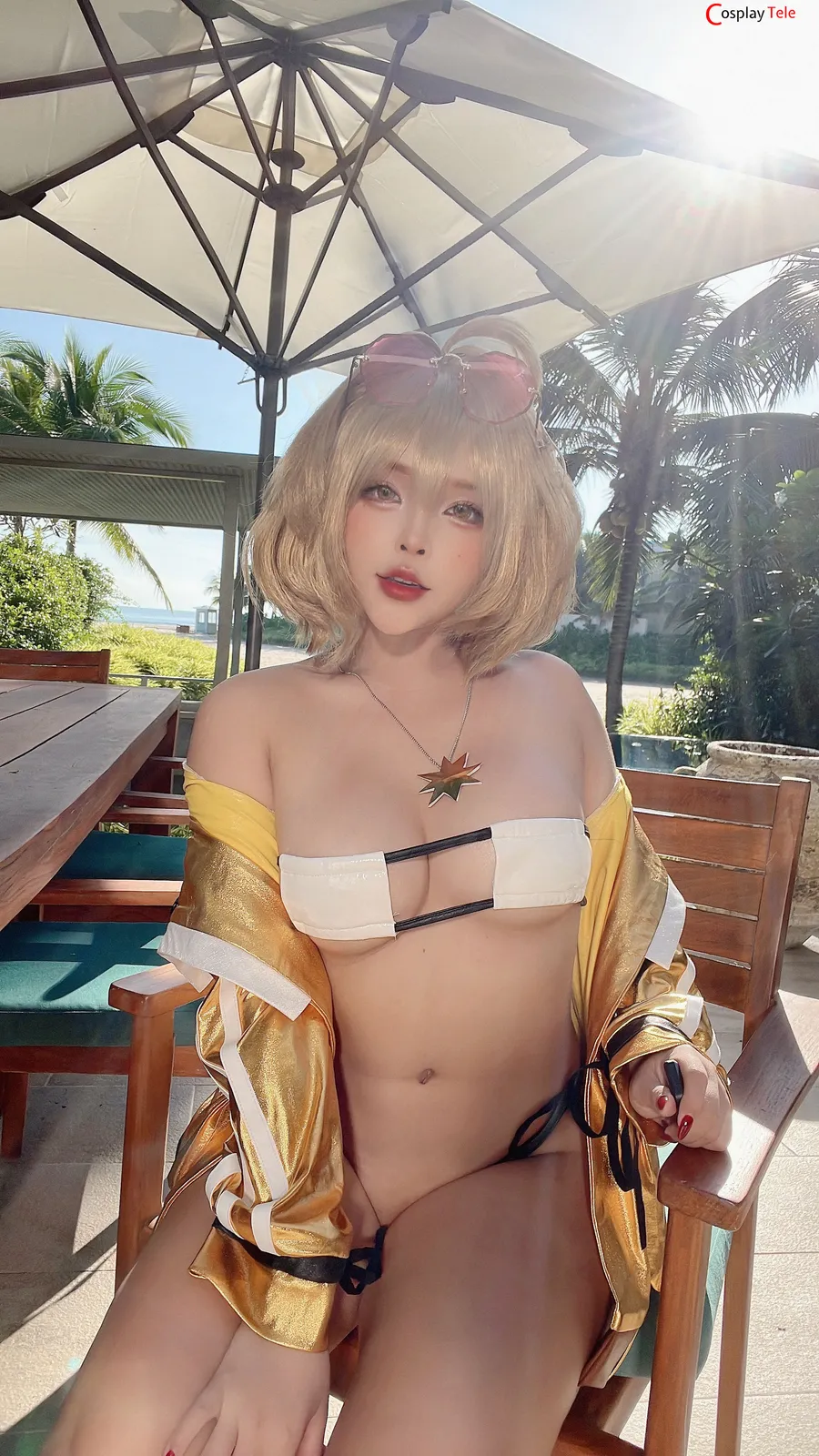 Sayo Momo cosplay Anis Pool Party NIKKE 48 result