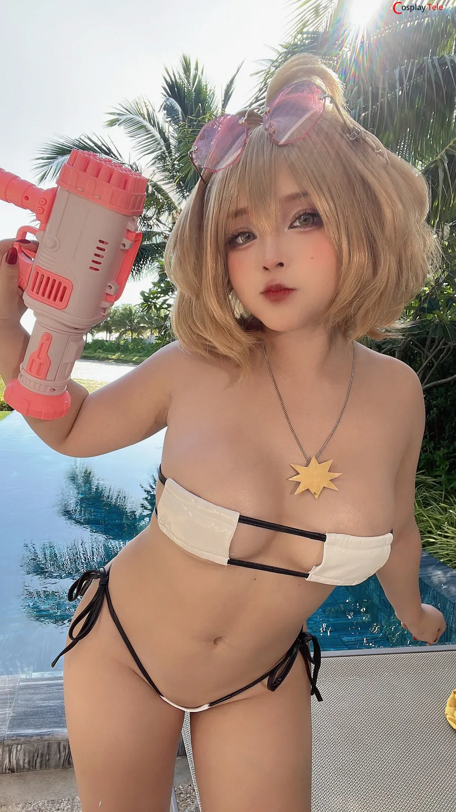 Sayo Momo cosplay Anis Pool Party NIKKE 63 result