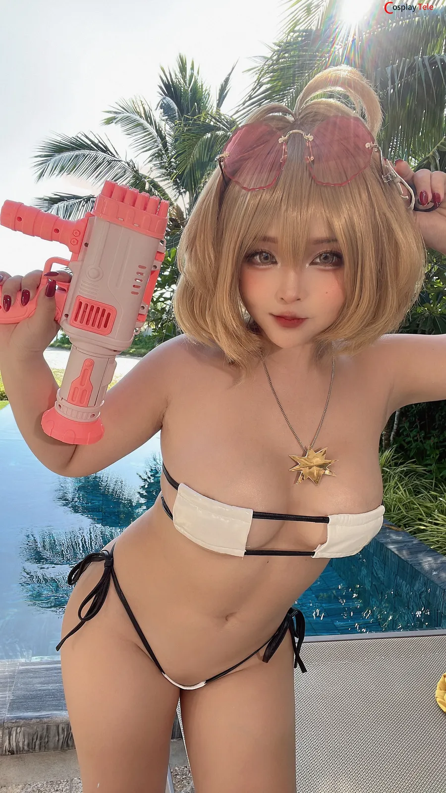 Sayo Momo cosplay Anis Pool Party NIKKE 64 result