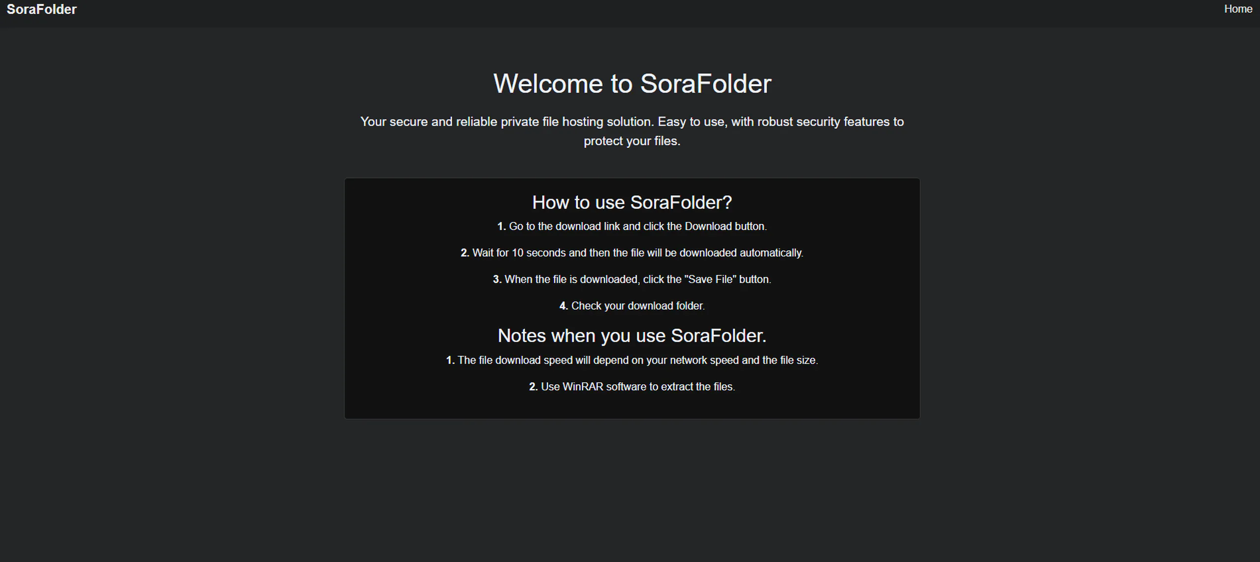 Testing New Download Server- SoraFolder